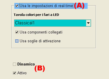 impostazione dell'attivazione della scena programmata per il software per le fontane danzanti musicali